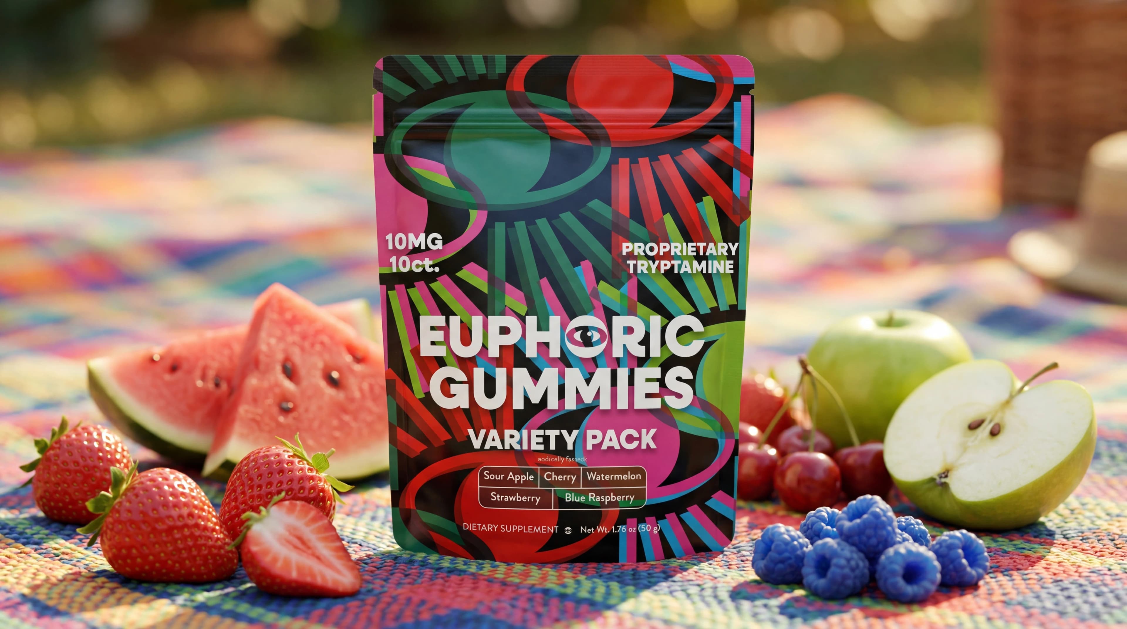 Euphoric Gummies at a summer picnic